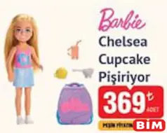 BARBİE OYUNCAK BEBEK CHELSEA CUPCAKE PİŞİRİYOR